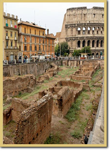 La vista dall'hotel